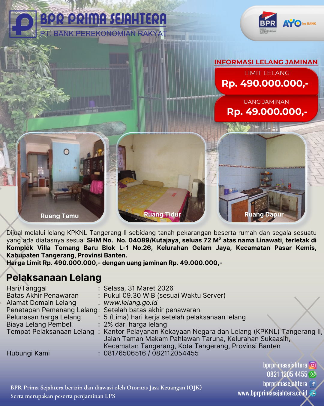 INFORMASI LELANG JAMINAN